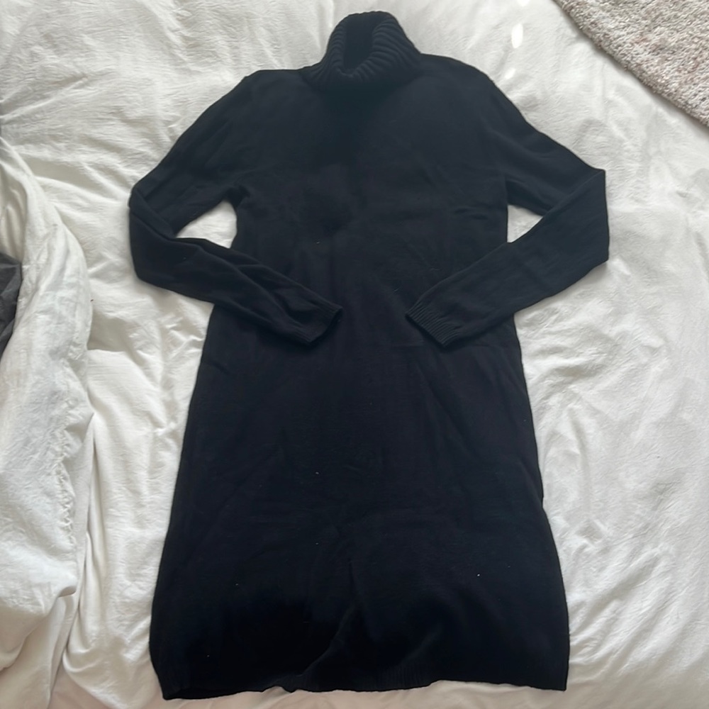 J Crew black sweater dress